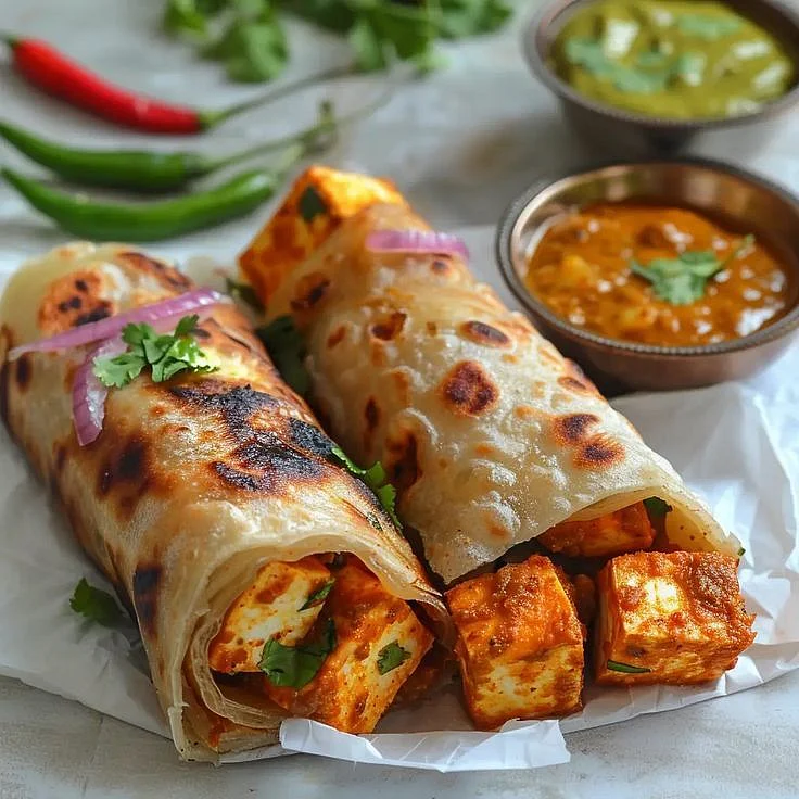 Paneer Roti Wrap