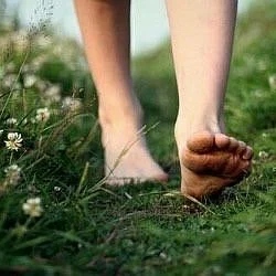 barefoot. 2