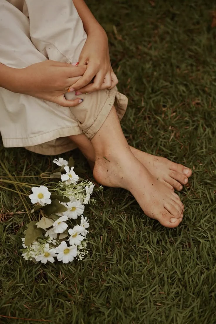 barefoot. 1
