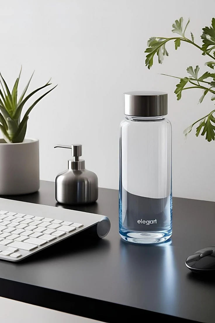 water bottle on your desk