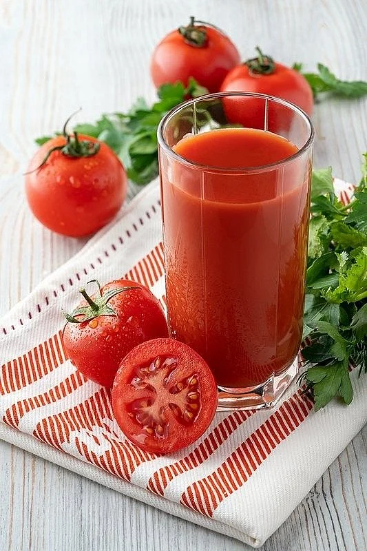 Tomato juice. 8
