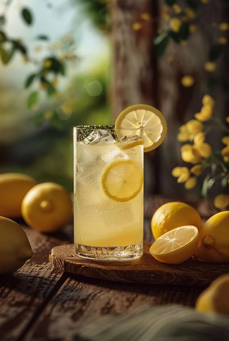 Lemon water. 8