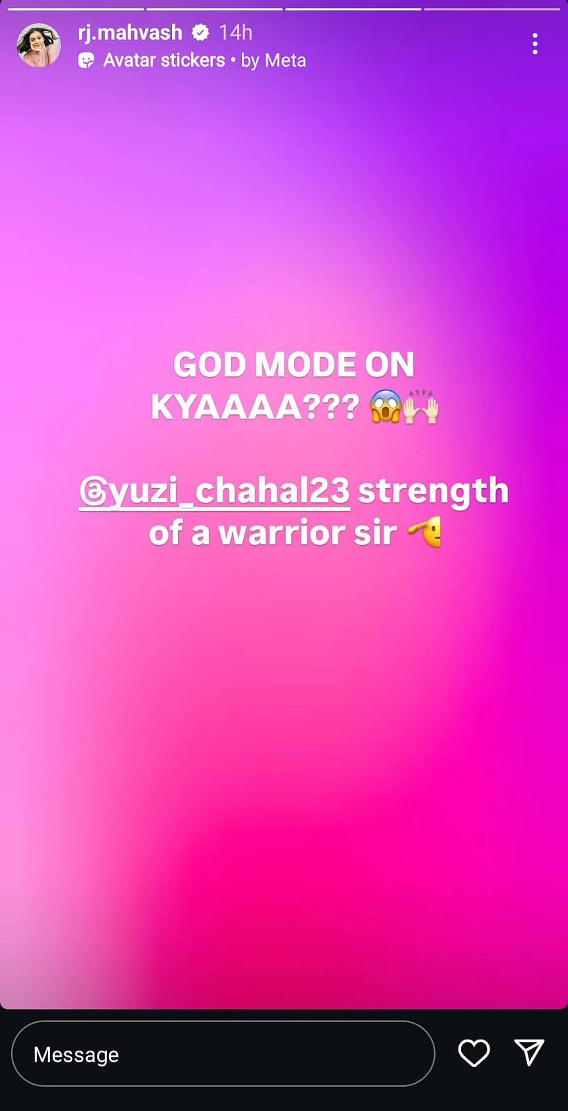RJ Mahvashs IG Story