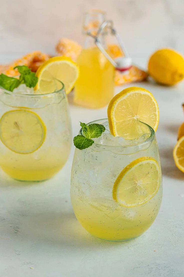 Lemon water. 4