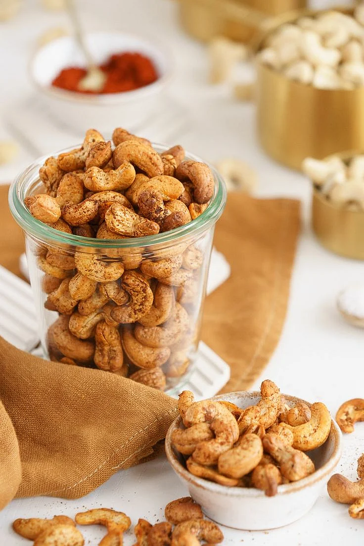 Roasted cashews. 5