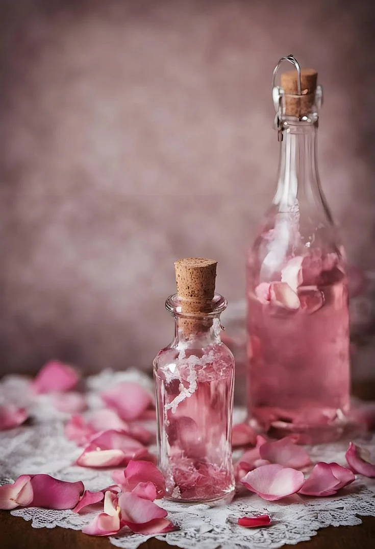lemon rose water. 2