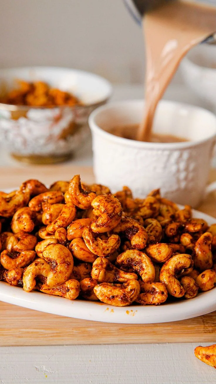 Roasted cashews. 6