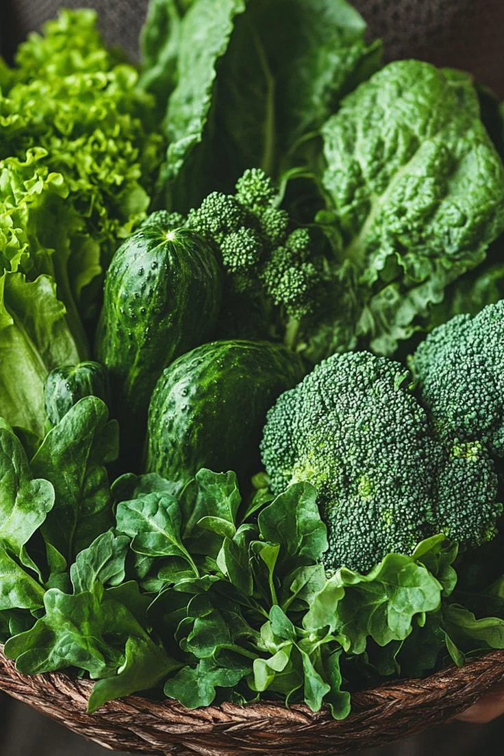 Leafy vegetables. 6