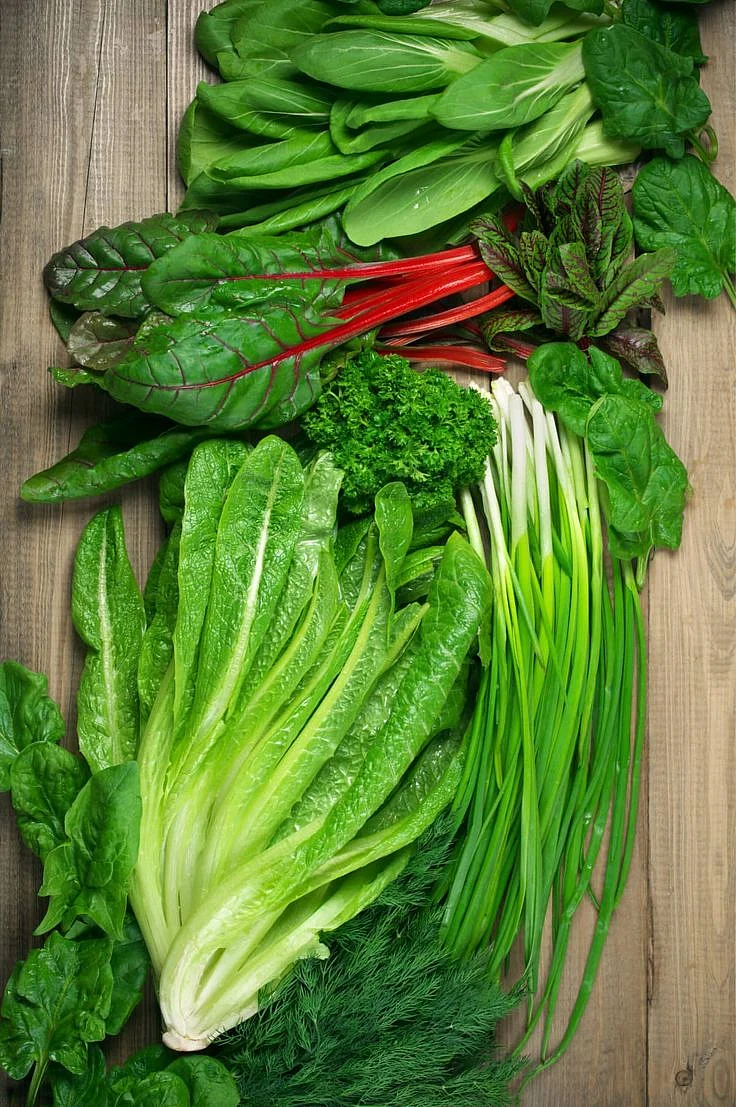 Leafy vegetables. 5