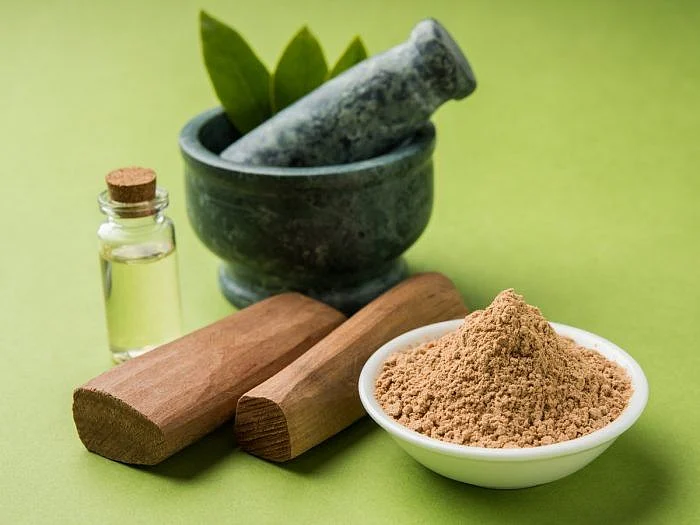 sandalwood powder. 8