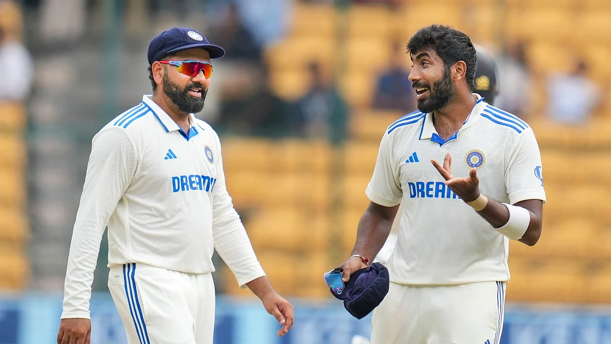 Jasprit Bumrah with Rohit Sharma