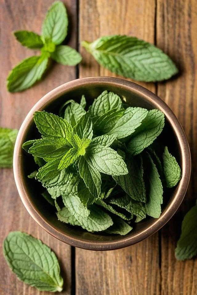 Mint leaves. 8