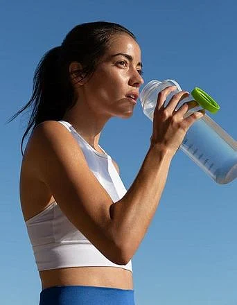 Drinking less water. 2