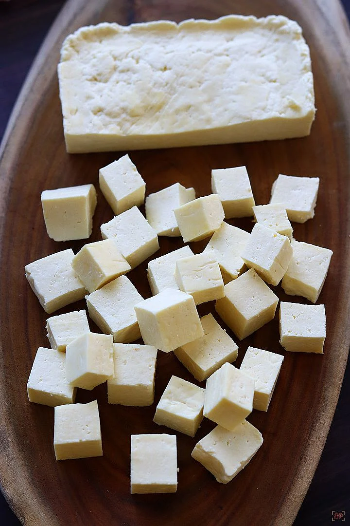 Homemade paneer