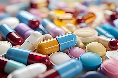 pngtree colorful pills close up pharmaceutical drugs in 4k image16901656