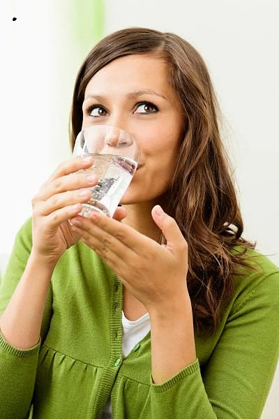 Drinking water. 4