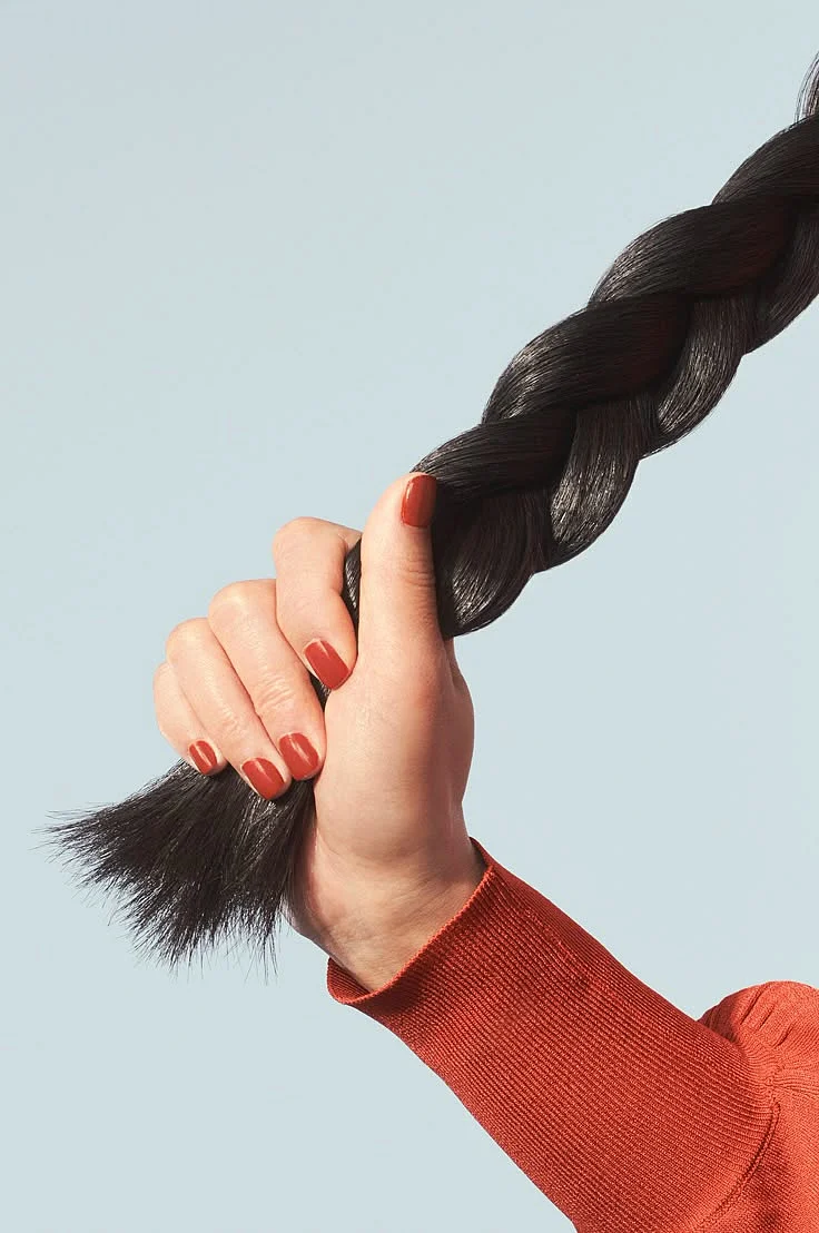 applying oil to the hair 6