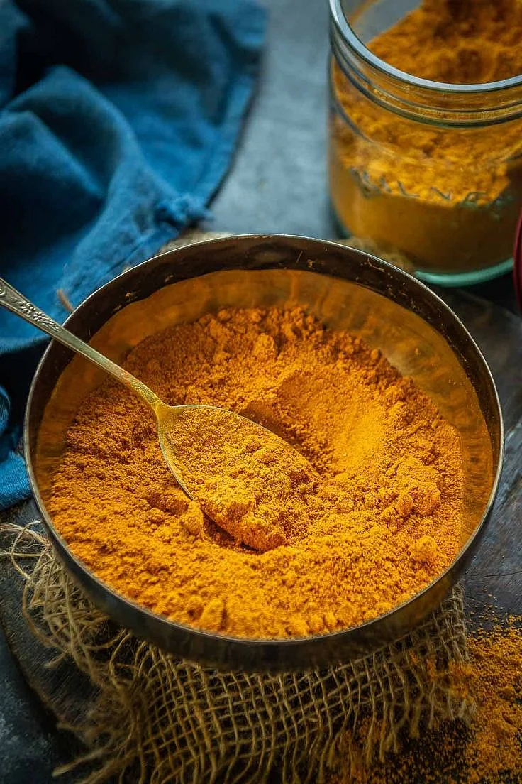 Roasted turmeric. 4