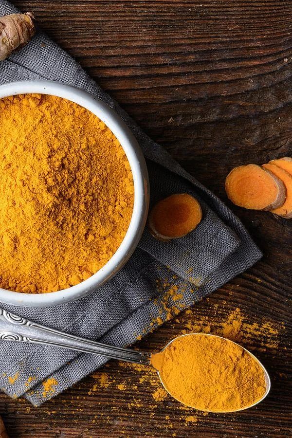 Roasted turmeric. 5