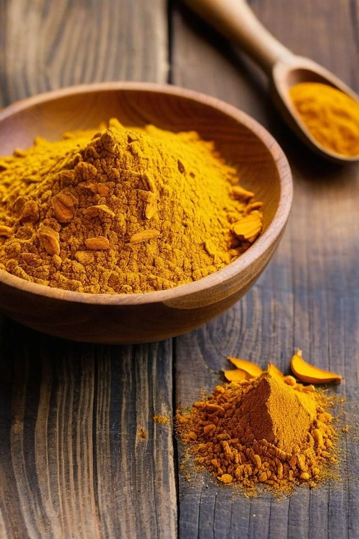 Roasted turmeric. 3