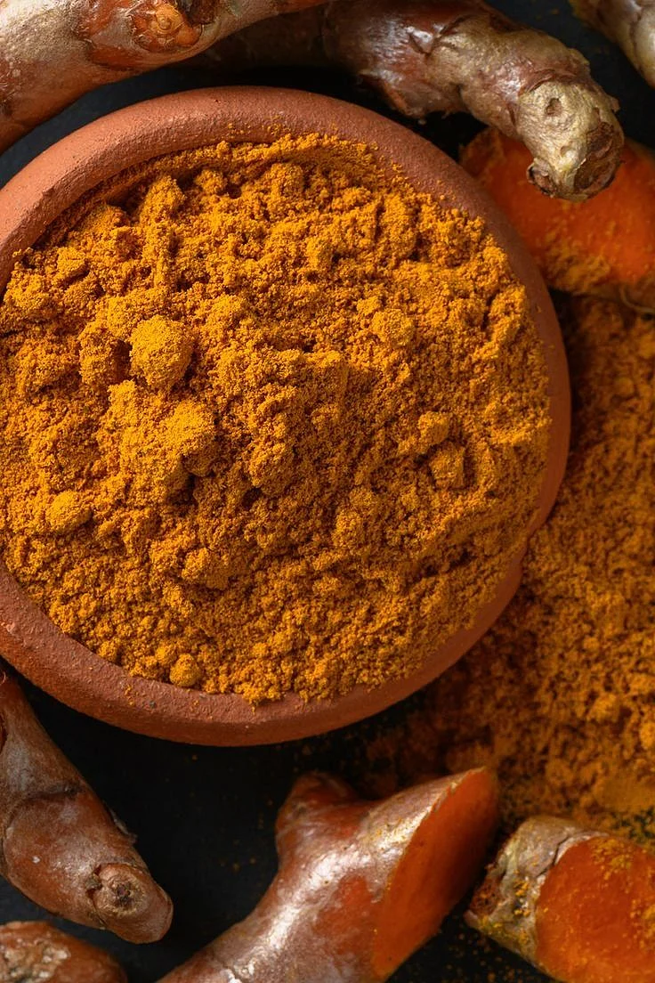 Roasted turmeric. 2