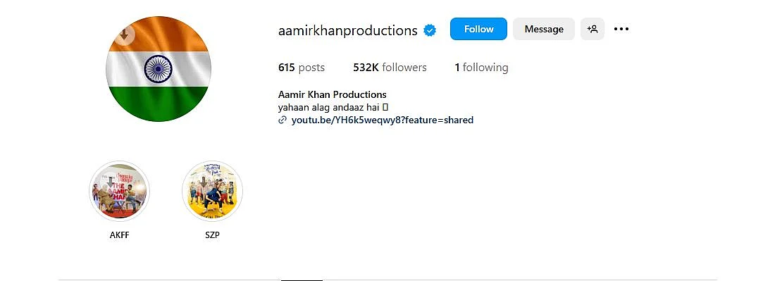 Aamir Khan Changed Social Media DP