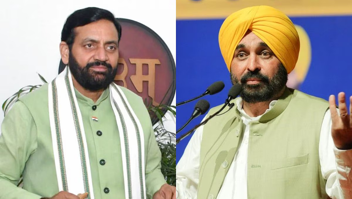CM Saini and  Bhagwant Mann