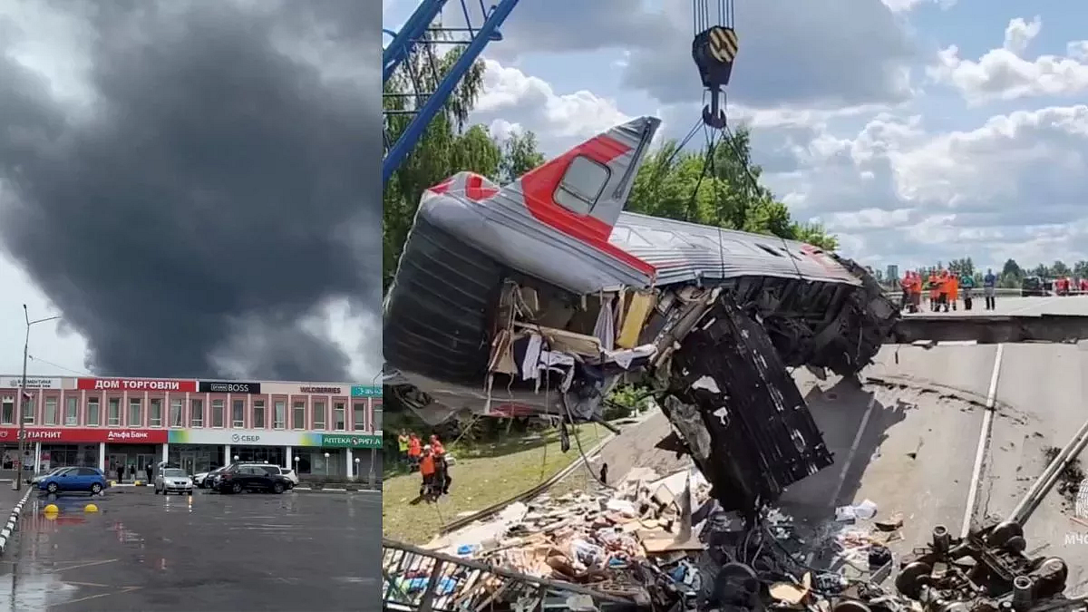Russia Airbase Destroyed