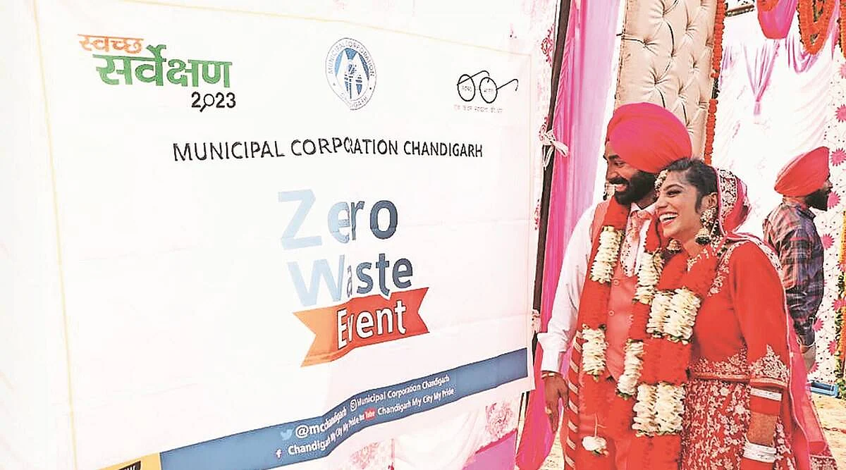 ਚੰਡੀਗੜ੍ਹ 'ਚ ਪਹਿਲੀ ਵਾਰ ਹੋਈ ਜ਼ੀਰੋ ਵੇਸਟ ਮੈਰਿਜ, ਪਲਾਸਟਿਕ ਦੀ ਐਂਟਰੀ ਨਹੀਂ