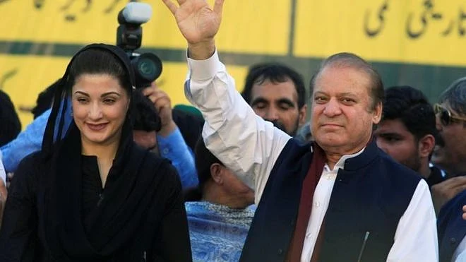 نواز شریف اور مریم نواز کی فائل تصویر