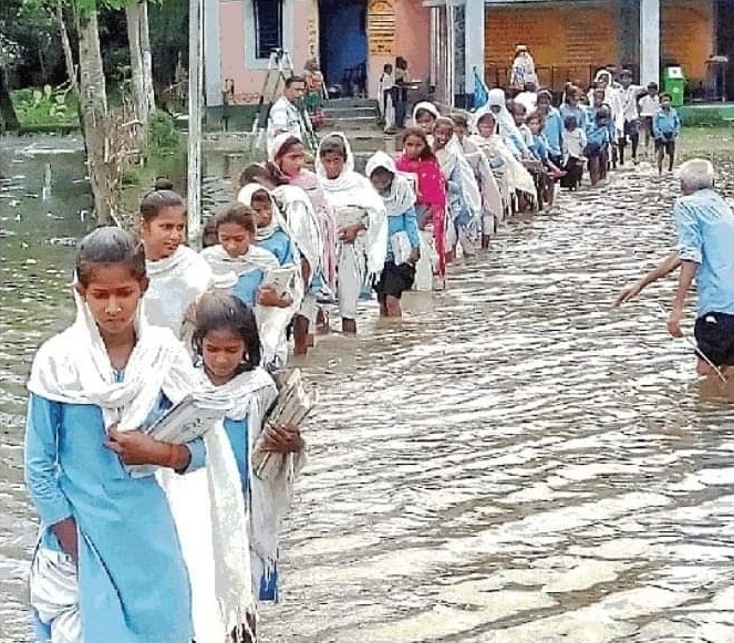 بہار میں سیلاب سے تباہی جاری، 100 سے زیادہ اموات، 77 لاکھ اَفراد متاثر