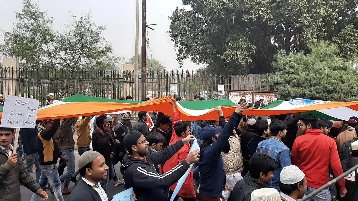 تصاویر: سی اے اے کے خلاف دہلی کی شاہی جامع مسجد پر عظیم الشان مظاہرہ