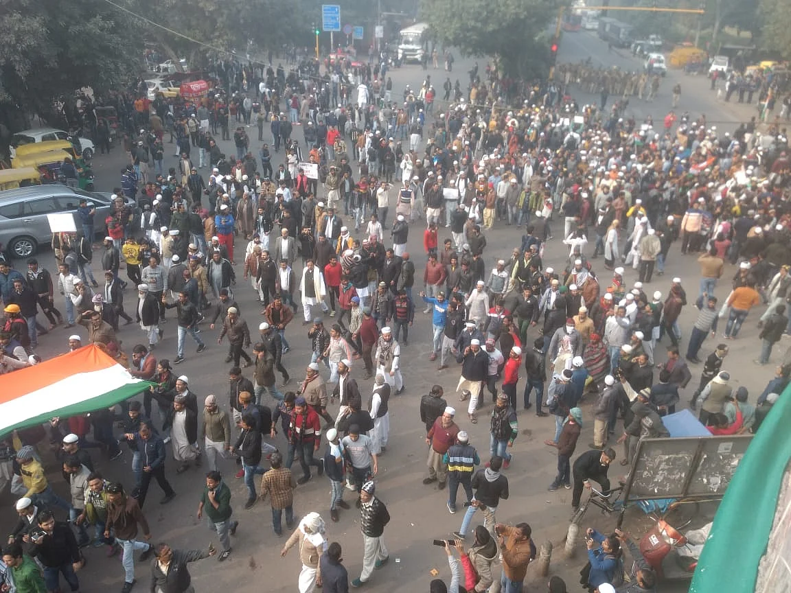 تصاویر: سی اے اے کے خلاف دہلی کی شاہی جامع مسجد پر عظیم الشان مظاہرہ