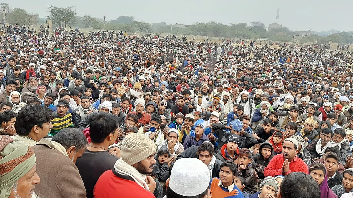 میوات: سی اے اے کے خلاف عظیم الشان مظاہرہ، 8 کلومیٹر طویل مارچ