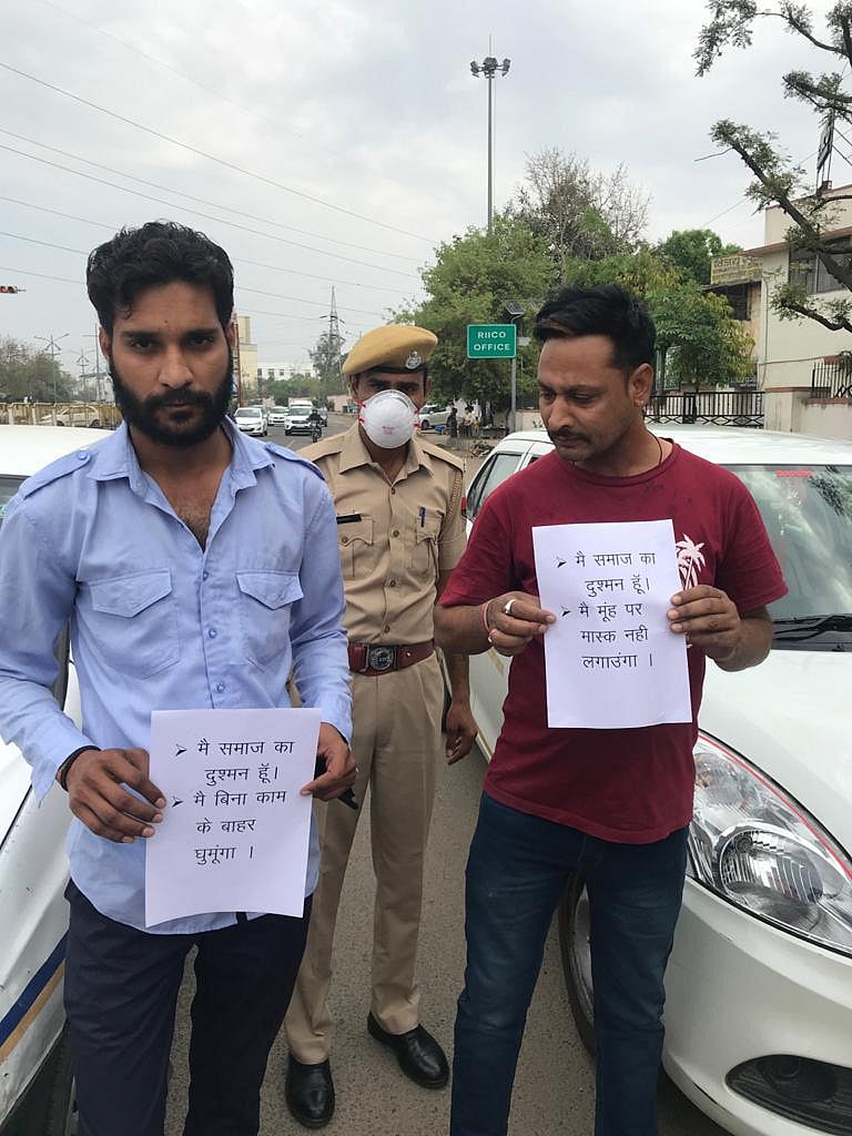 لاک ڈاؤن کی خلاف ورزی: کئی مقامات پر لوگوں کو ملی دلچسپ سزا، دیکھیں تصویریں ...