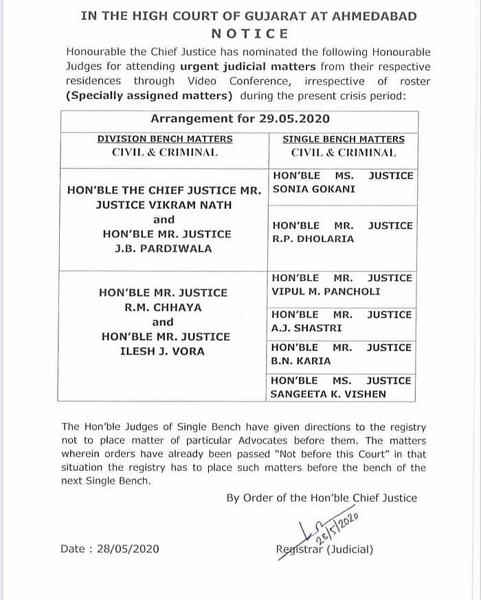 چیف جسٹس نے سول اسپتال پر چھاپہ ماری کی بات کہنے والی گجرات ہائی کورٹ بنچ کو ہی بدل دیا!