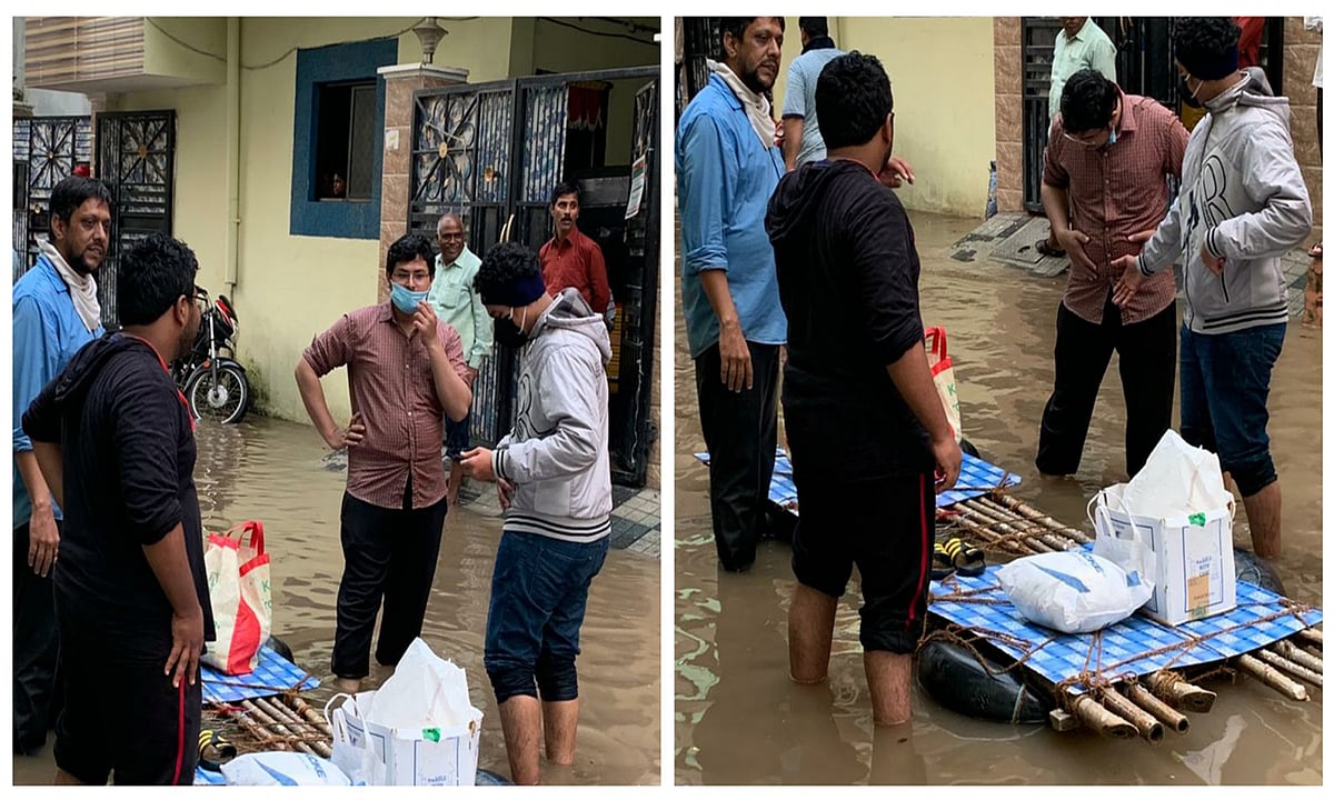 حیدرآباد میں شدید بارش، متاثرہ علاقوں میں جماعت اسلامی راحتی کام میں مشغول