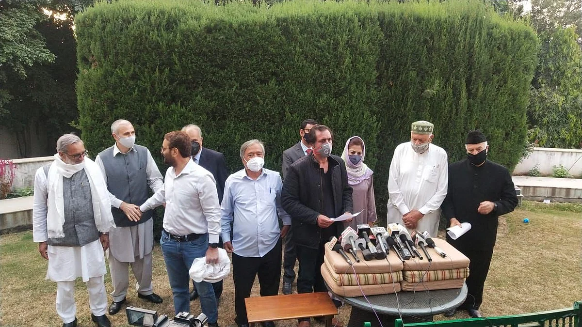 ڈسٹرکٹ ڈیولپمنٹ کونسل انتخابات متحدہ طور پر لڑیں گے، گپکار اعلامیہ کا اعلان