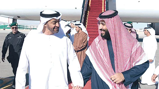محمد بن سلمان اور محمد بن زاید، تصویر بشکریہ العربیہ