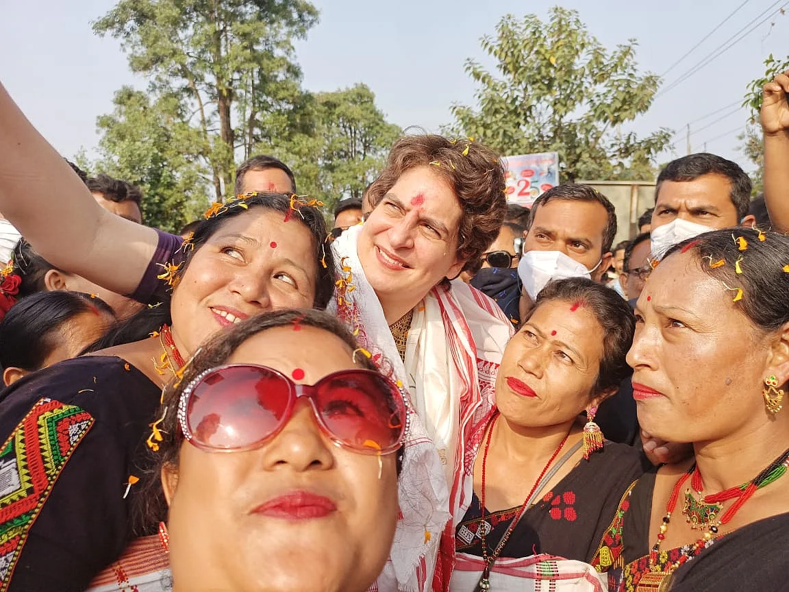 پرینکا گاندھی، تصویر ٹوئٹر @INCIndia