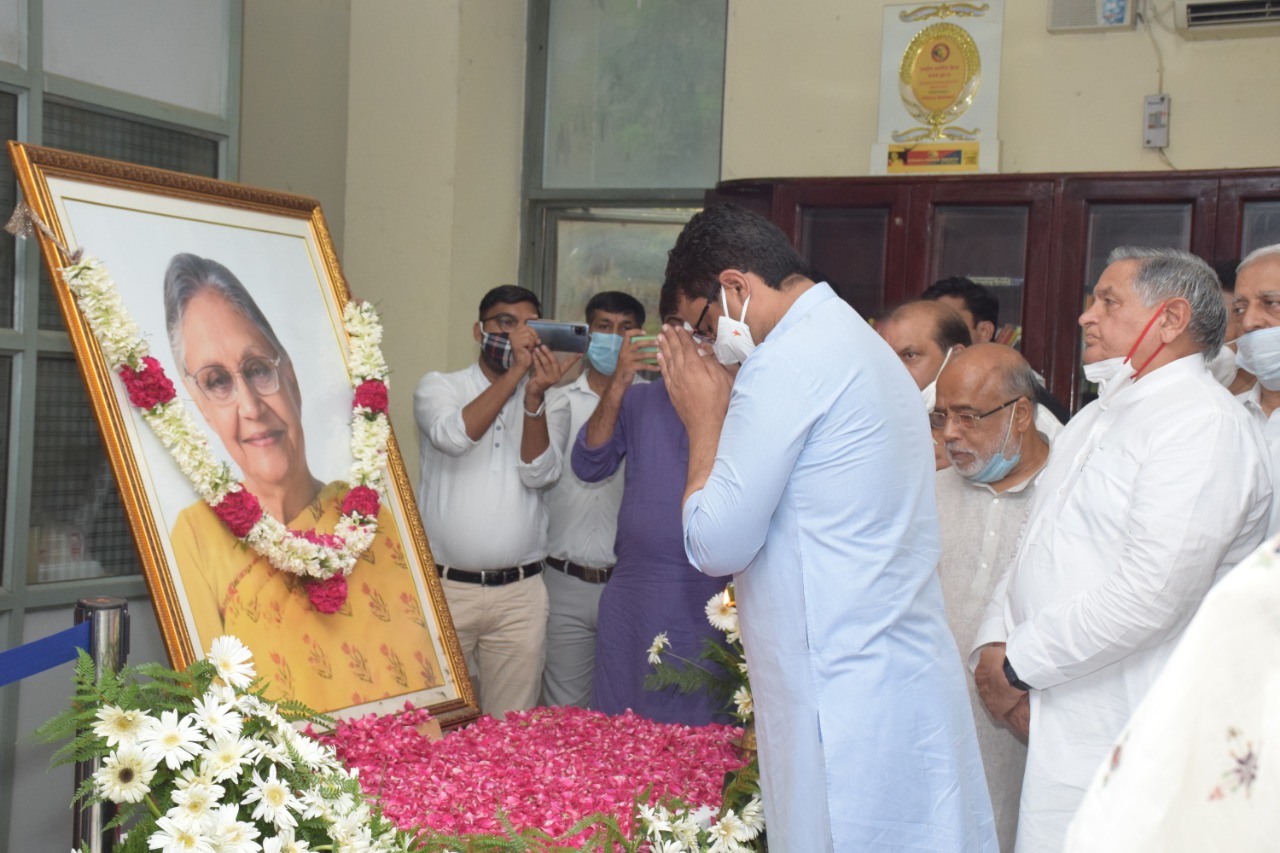شیلا دیکشت کے یوم وفات پر دہلی کانگریس صدر نے کی شجرکاری