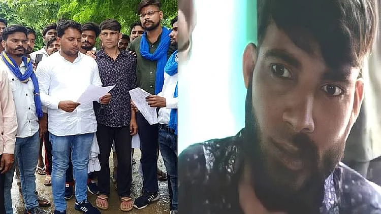 دلت کی داڑھی مونچھ کاٹی / تصویر آس محمد