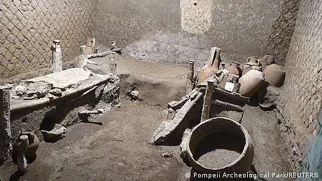 مدفون اطالوی شہر پومپئی میں غلاموں کے کمرے کی دریافت