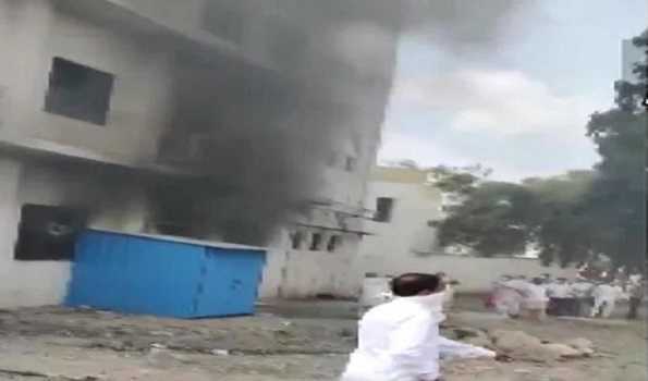 احمد نگر کے اسپتال میں خوفناک آتشزدگی ،10 مریض ہلاک