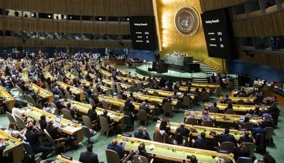 اقوام متحدہ کی انسانی حقوق کونسل میں روس کو معطل کرنے کی قرارداد منظور، ہندوستان نے ووٹنگ میں حصہ نہیں لیا
