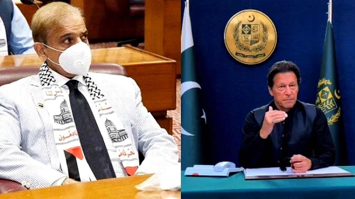 عمران خان اور شہباز شریف، تصویر آئی اے این ایس