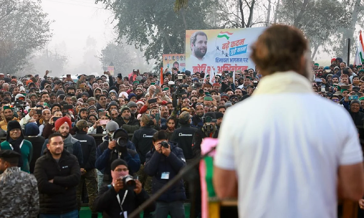 ہماچل میں 'بھارت جوڑو یاترا' کا زبردست استقبال، راہل گاندھی نے کہا- ہم نے دیو بھومی کے لیے پد یاترا کا روٹ بدلا