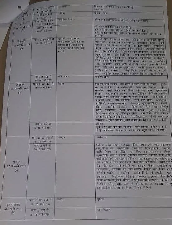 UP Board Exam 2019: 10वीं और 12वीं का टाइमटेबल जारी, यहां देखिए