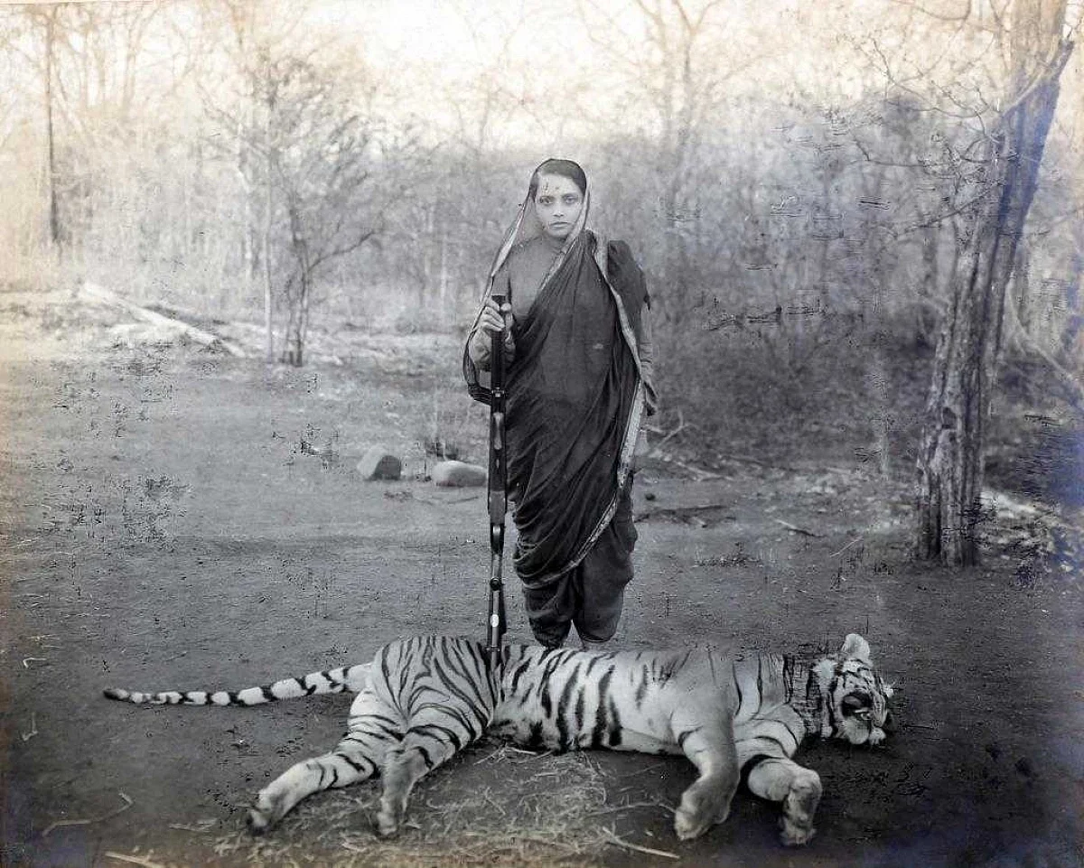 बड़ौदा की महारानी चिमनाबाई द्वितीय का चित्र