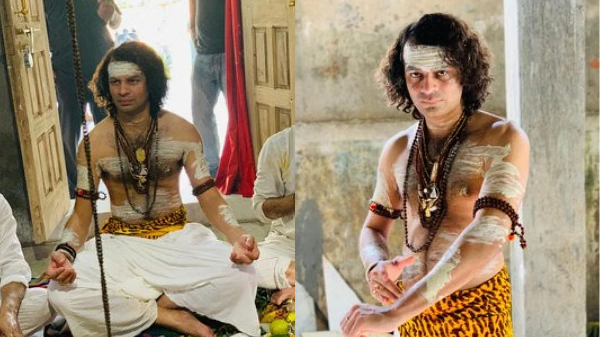खुले हुए बाल, शरीर पर चंदन और गले में कई रूद्राक्ष की मालाओं के साथ वो पोज देते नजर आए.